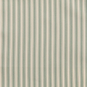 Spa Green Beige Stripe Woven Outdoor Performance Upholstery Fabric