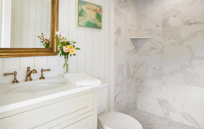 New This Week: 4 Fresh Midsize Bathrooms With a Low-Curb Shower
