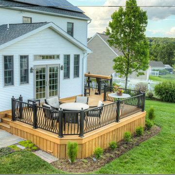 Ipe deck with bar and custom stairway