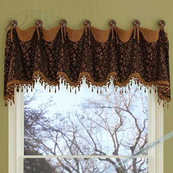 Priority Home & Design - Custom Cuff Top Valance on Knobs -  Select From 500+ Fabrics - Valances