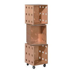 OFFI - Perf Boxes, 3 Stack - Storage Bins And Boxes