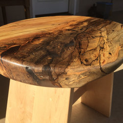 Spalted Maple and Hard Maple Stool - Folding Chairs And Stools