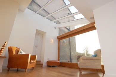 Photo of a contemporary home design in Devon.