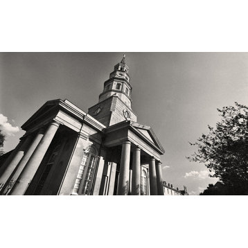 Saint Philip's Church Charleston South Carolina Black and White Photography, 12x