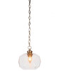 Rocklin 1-Light Chain Hung Pendant, New Age Brass/Clear Bubble