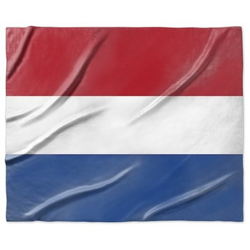 "Netherlands Flag" Sherpa Blanket 60"x50"