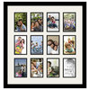 ArtToFrames Collage Photo Frame With 12 - 4x6 Openings and Satin Black Frame