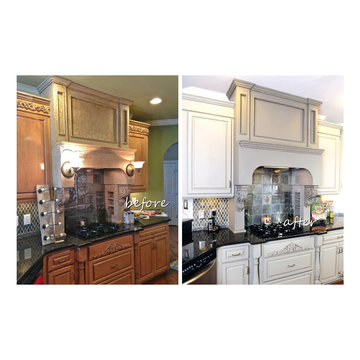 Grey Painted Kitchen Cabinets
