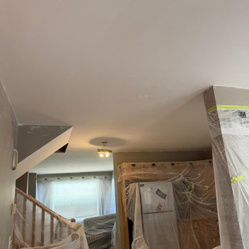 Popcorn Ceiling Removal, Level 5 Finishing and Drywall Patching