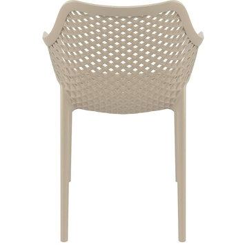 Air XL Outdoor Dining Arm Chair Taupe