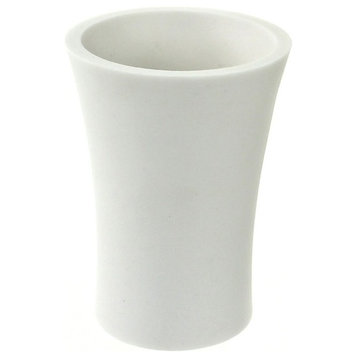 Round Toothbrush Holder Made From Thermoplastic Resins, White