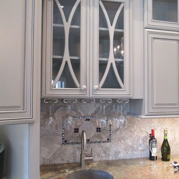 Elegant Gray Transitional Kitchen