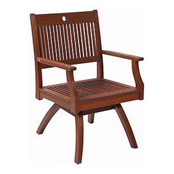 Jensen Leisure Opal Swivel Dining Chair - Outdoor Dining Chairs