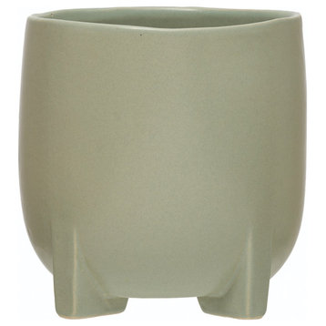 Stoneware Footed Planter
