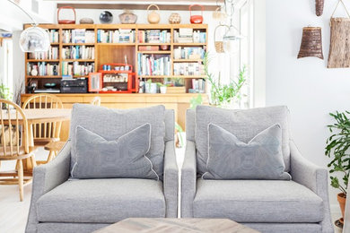Eclectic family room photo in Phoenix