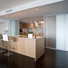 kitchen off sliding doors