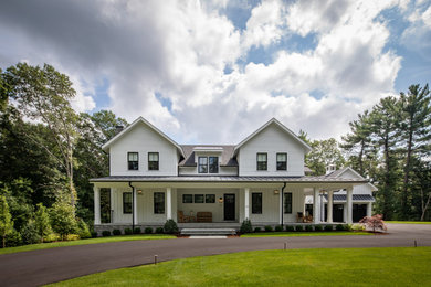 Inspiration for a large modern home design remodel in Boston
