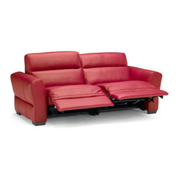 Natuzzi Editions Leather Sofa with 2 Electric Motions B627 - Sofas