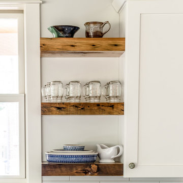 Kitchen - Reclaimed Wood Open SHelves