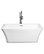 Empava 59" Modern Freestanding White Acrylic Bathtub