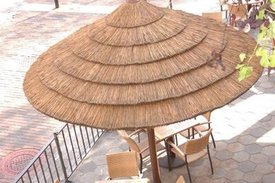 Reed Thatch Umbrella - Natural