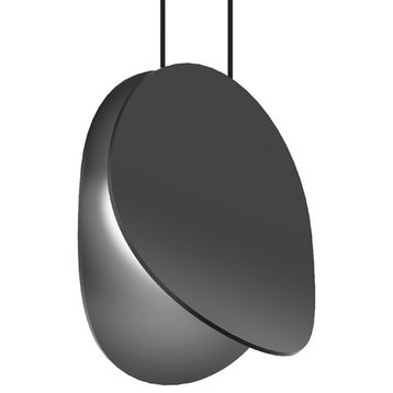 Malibu Discs 7.5" LED Pendant, Satin Black