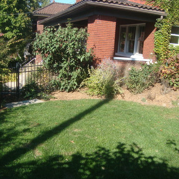 Pittsburgh - Squirrel Hill - Sunken Patio and Gardens, Fence, Steps , Walls