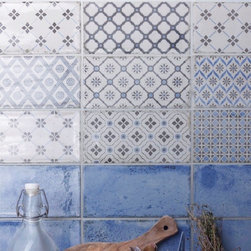 Vita Blue and White Decorative Wall Tiles - Direct Tile Warehouse - Tiles