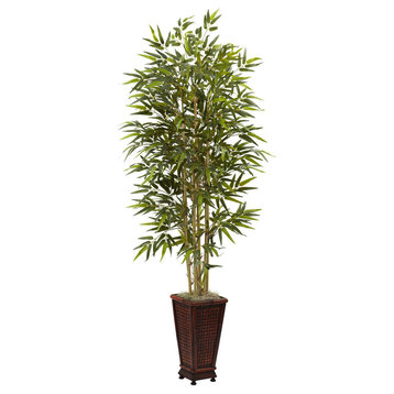 6' Bamboo Tree With Decorative Planter