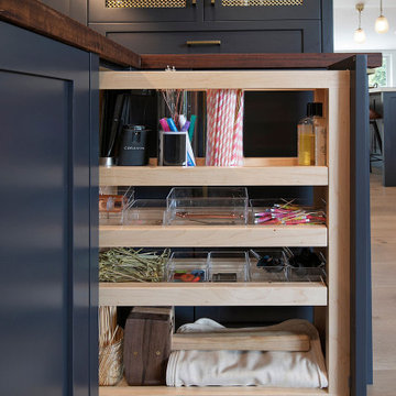 Home Bar Custom Pull-Out Storage