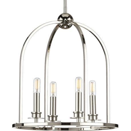 Progress P500121-104 Seneca - Four Light Cage Design Pendant