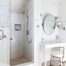 Slanted Garage Bathroom