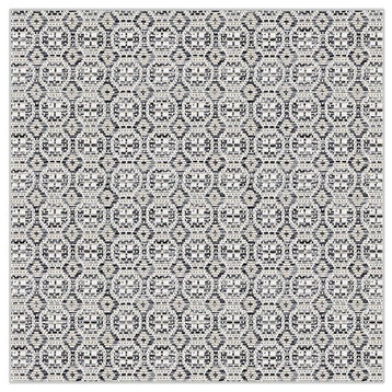 Pelican Island Rugs In/Out Door Carpet, Silver SQ 12'x12'