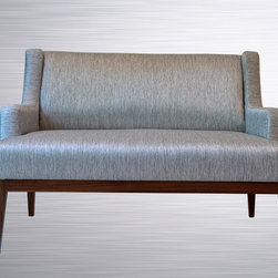 Metaphor | 2-Seat Sofa with Teakwood Base - Sofas