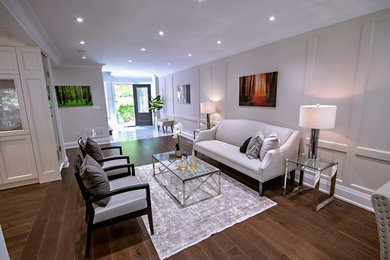 Living room - transitional living room idea in Toronto