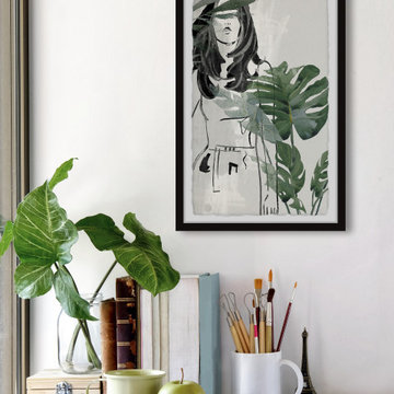 "Effortless Fashion" Framed Painting Print