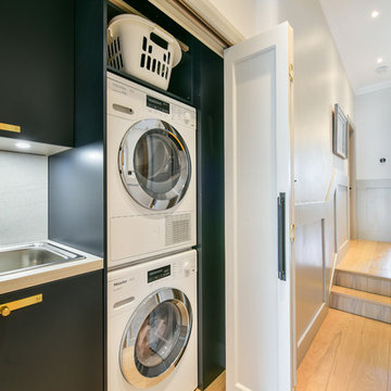 Traditional Kitchen with Industrial elements