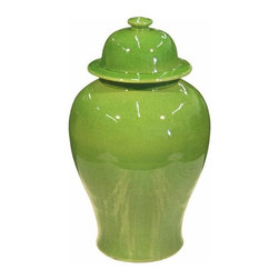 Belle & June - Lime Temple Jar - Decorative Jars And Urns