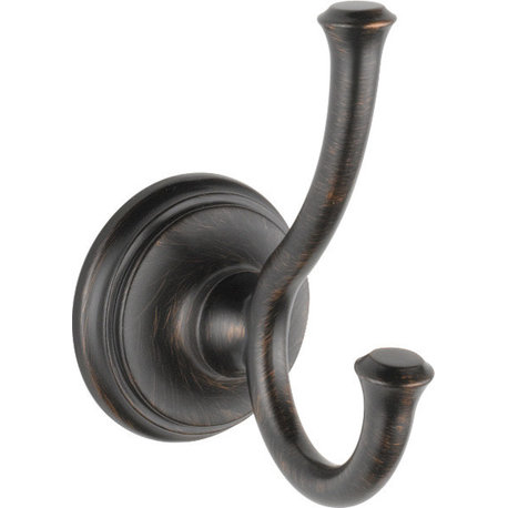 Delta Cassidy Double Robe Hook, Venetian Bronze, 79735-RB