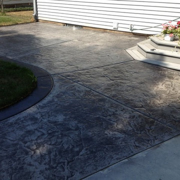 Patio- seamless stamped pattern with border
