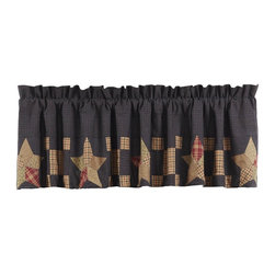 Nancys Nook Arlington Block Border Valance - Valances