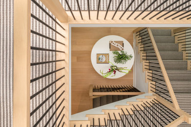 Staircase - transitional staircase idea in New York