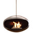 Cocoon Aeris Black Hanging Fireplace