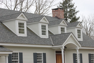 Example of a classic exterior home design in Bridgeport