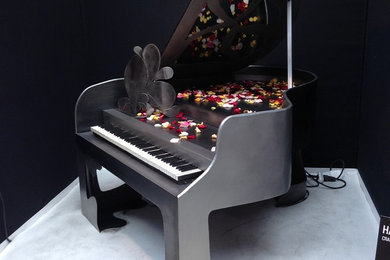 "Une maison pour Bastet" - Scupture piano d'acier