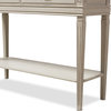 Arte Weathered Oak and White Wash Wood Two-Tone 2-Drawer 1-Shelf Console Table