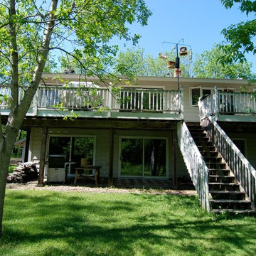 Azek deck with Aluminum rail