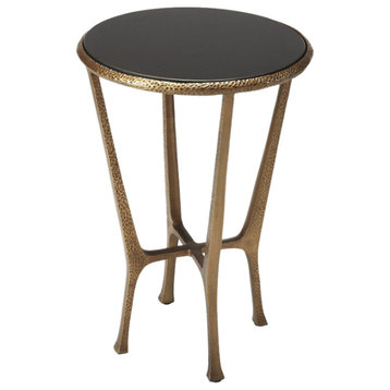 Switlania Marble Accent Table, Black