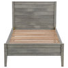 Alaterre Furniture Windsor Panel Wood Twin Bed - Driftwood Gray