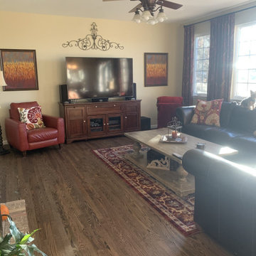 Red oak wood floors with penetrating oil in Parker, CO